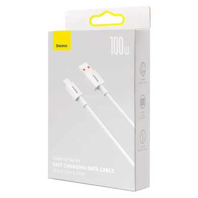 Кабель Baseus Superior Series Fast Charging Type-C 100W 1m white