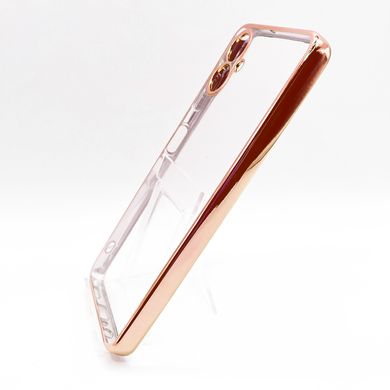 Силиконовый чехол WAVE Metal Color для Samsung A06 rose gold Full Camera