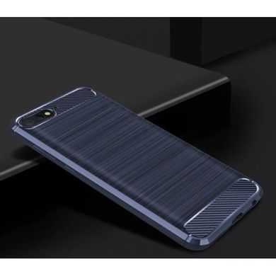 Силиконовый чехол Polished Carbon для Huawei Y6-2019 blue