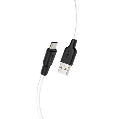 USB кабель HOCO X21 silicone micro 2.0A 1m black/white