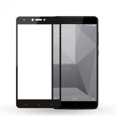 Защитное 2.5D стекло Люкс Full Glue для Xiaomi Redmi Note 4X f/s black