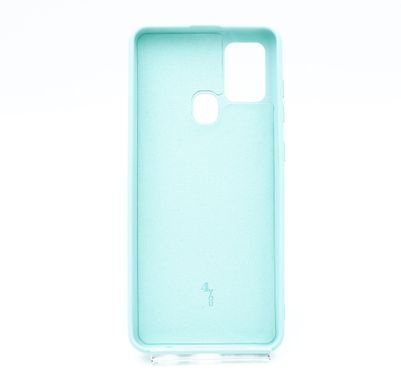 Силіконовий чохол Full Cover для Samsung A21s azure без logo