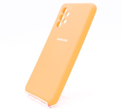 Силіконовий чохол Full Cover для Samsung A32 4G apricot Full Camera