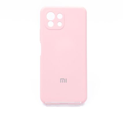 Силіконовий чохол Full Cover для Xiaomi Mi 11 Lite pink Full camera