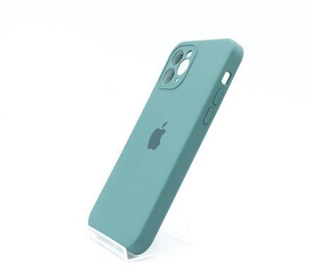 Силіконовий чохол Full Cover Square для iPhone 11 Pro pine green Full Camera