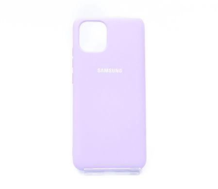 Силіконовий чохол Full Cover для Samsung A03 2021 lilac