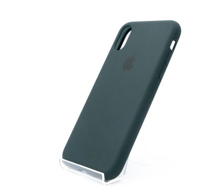 Силіконовий чохол Full Cover для iPhone X/XS black green