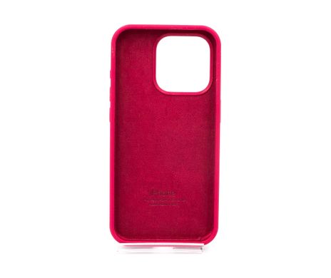 Силіконовий чохол Full Cover для iPhone 15 Pro rose red