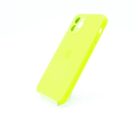 Силіконовий чохол Full Cover для iPhone 11 Pro neom green Full Camera