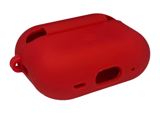 Чохол for AirPods Pro 2 силіконовий red з мікрофіброю