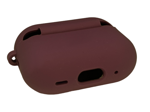 Чехол for AirPods Pro 3 силиконовый plum с микрофиброй