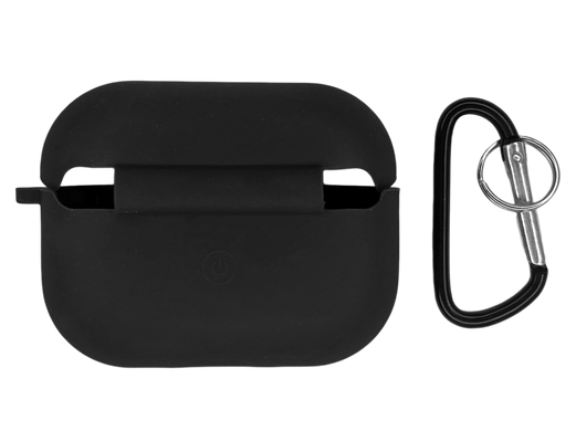 Чохол for AirPods Pro силіконовий + карабін black