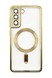 Чохол WAVE Metal Color with MagSafe для Samsung S21 FE gold Full Camera