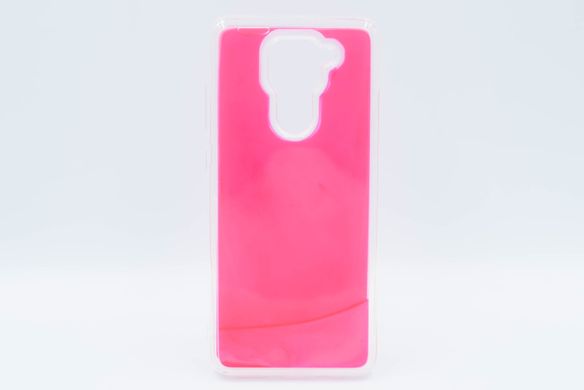 Накладка Color Sand для Xiaomi Redmi Note 9/ Redmi 10X pink neon sand glow in the dark