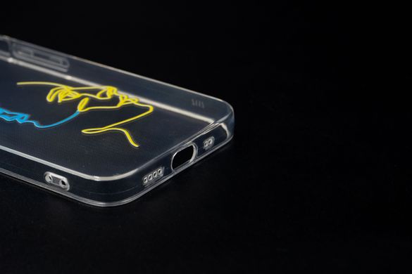 Силіконовий чохол MyPrint для iPhone 12 mini Two_face-UKR, clear