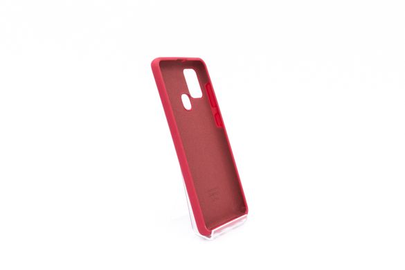 Силіконовий чохол Full Cover для Samsung A21S rose red (Hot pink)