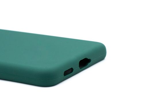 Силиконовый чехол Full Cover для Samsung S21 FE forest green Full camera без logo with frame
