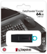 USB флеш накопитель Kingston DT Exodia 64GB USB3.2 black+Teal