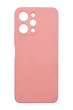 Силиконовый чехол SMTT для Xiaomi Redmi 12 pink Full Camera с микрофиброй
