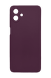 Силиконовый чехол Softy для Samsung A07 bordo Full Camera с микрофиброй