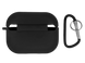 Чохол for AirPods Pro силіконовий + карабін black