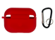 Чохол for AirPods Pro 2 силіконовий red з мікрофіброю
