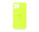 Силіконовий чохол Full Cover для iPhone 11 Pro neom green Full Camera