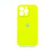 Силіконовий чохол Full Cover для iPhone 13 Pro lime green Full Camera