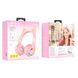 Bluetooth стерео гарнітура Borofone BO15 Cat ear pink