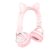 Bluetooth стерео гарнітура Borofone BO15 Cat ear pink
