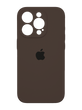 Силіконовий чохол Full Cover для iPhone 15 Pro brown Full Camera