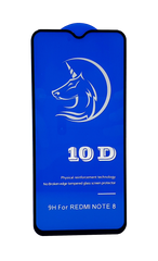 Захисне 10D скло Full Glue для Xiaomi Redmi Note 8 2021 black SP