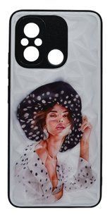 TPU+PC чохол Prisma Ladies для Xiaomi Redmi 12C/Poco C55 girl in hat Full Camera