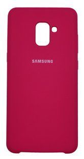 Силиконовый чехол Silicone Cover для Samsung A8+ 2018/A730 bordo