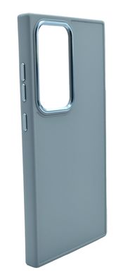 TPU чехол Bonbon Metal Style для Samsung S24 Ultra mist blue