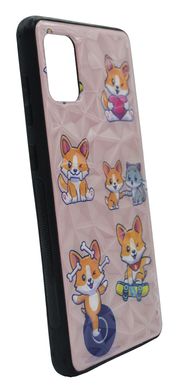 TPU+PC чехол Prisma Wave Majesty для Samsung A31 playful corgi/light pink