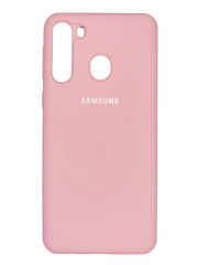 Силиконовый чехол Full Cover для Samsung A21 pink