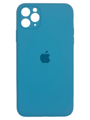 Силіконовий чохол Full Cover для iPhone 11 Pro Max denim blue Full Camera