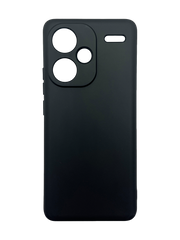 Силиконовый чехол Soft feel для Xiaomi Redmi Note 13 Pro+ black Full Camera Epik