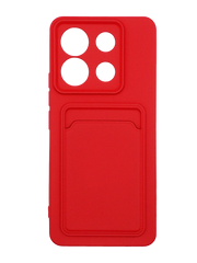 Силіконовий чохол WAVE Colorful Pocket для Xiaomi Redmi Note 13 Pro 5G red Full Camera