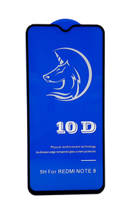 Захисне 10D скло Full Glue для Xiaomi Redmi Note 8 2021 black SP