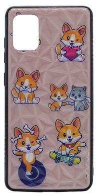 TPU+PC чехол Prisma Wave Majesty для Samsung A31 playful corgi/light pink