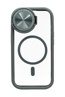 Чехол Fibra Mirror with MagSafe для iPhone 13/14 clear/cray