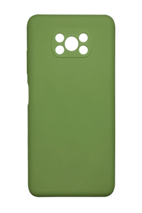 Силиконовый чехол Full Cover для Xiaomi Poco X3 NFC/Poco X3 Pro dark olive Full Camera без logo