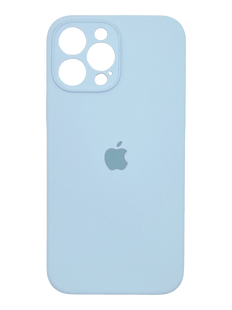 Силіконовий чохол Full Cover для iPhone 14 Pro powder blue Full Camera