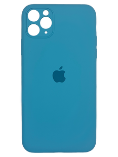 Силиконовый чехол Full Cover для iPhone 11 Pro Max denim blue Full Camera
