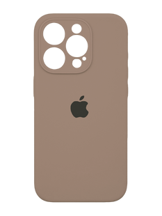 Силіконовий чохол Full Cover для iPhone 15 Pro light desert gold Full Camera