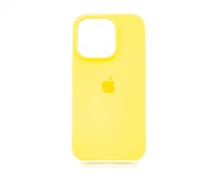 Силіконовий чохол Full Cover для iPhone 14 Pro neon yellow