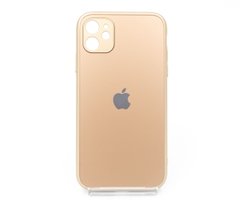 TPU+Glass чехол Matte Candy для Apple iPhone 11 Full camera gold