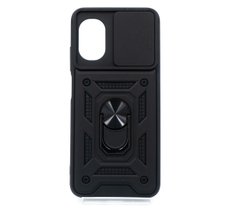 Чехол Camshield Serge Ring для Xiaomi Poco M5 black ударопрочный шторка/защита камеры